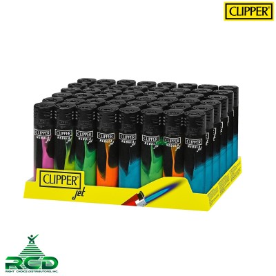 CLIPPER LIGHTER JET FLAME 48CT/ DISPLAY - DARK NEBULA